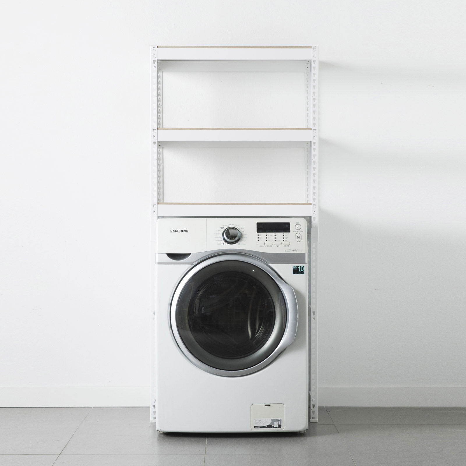 스피드랙 세탁기 건조기 수납 선반 깊이 500모음, 3단, 블랙 116,000원