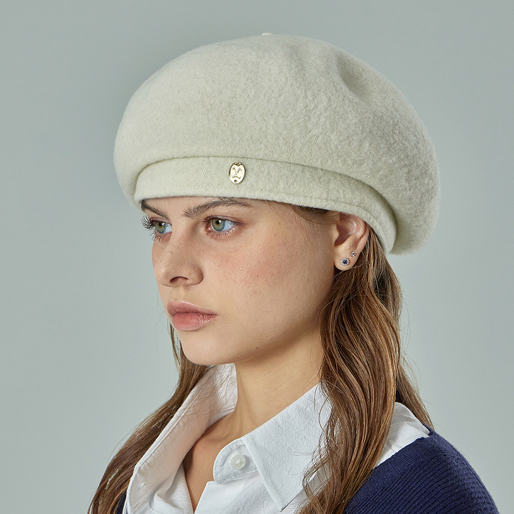 바잘 VA 커브드 오벌 메탈 울 베레모 40,850원