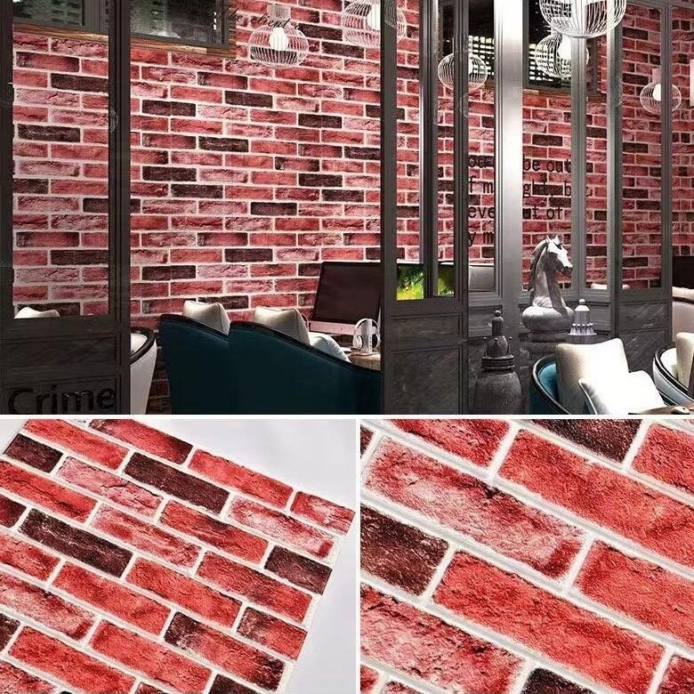 가남 3D 입체 폼블럭 벽지 이음새 없는 접착식 폼타일 벽돌 스티커 70cm x 70cm, 10개, 5014 24,900원