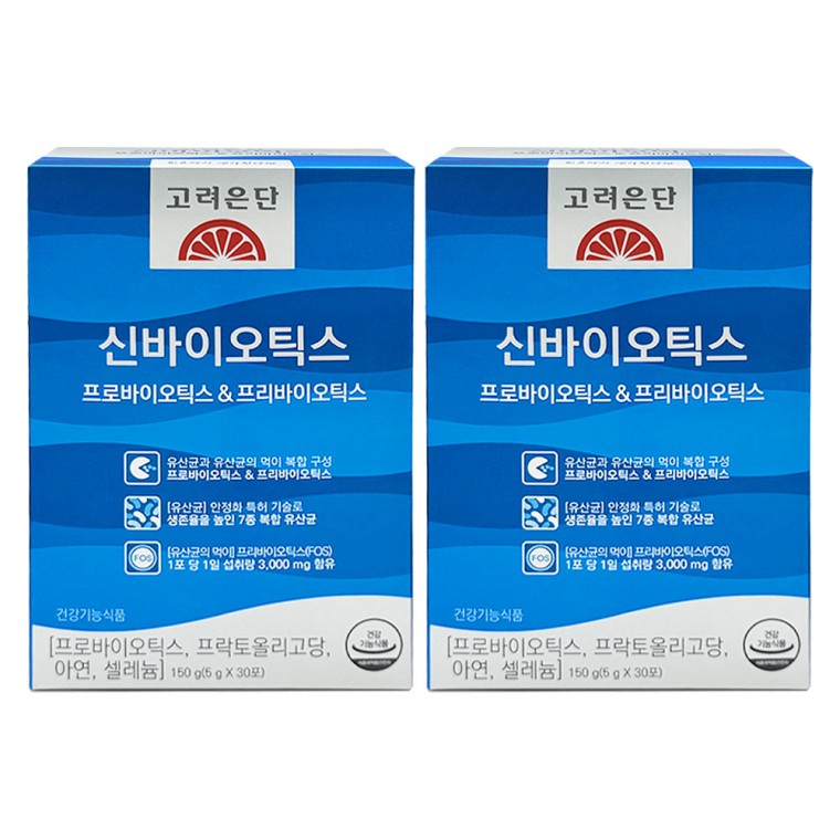 고려은단 신바이오틱스 프로바이오틱스 프리바이오틱스 30포 X 2개 45,960원