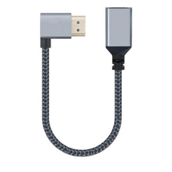 컴스마트 HDMI 연장케이블 젠더 MF 4K 60Hz UHD 꺾임형 15cm, 1개, HDMI 연장케이블 꺽임형-[IH694] 7,900원