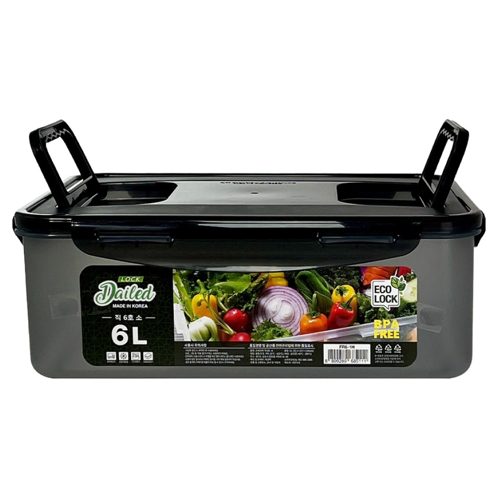 데일드 스모크 김치통, 1개, 6L 9,200원