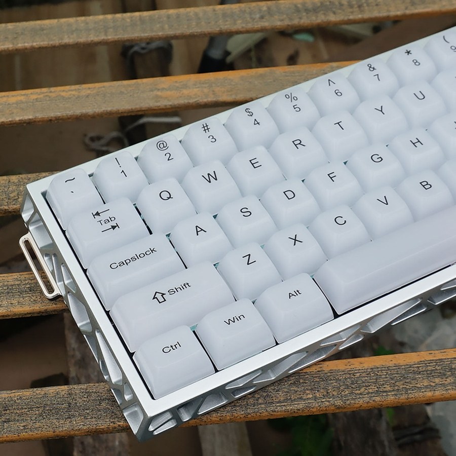 태림 투명 키보드 키캡 세트 풀배열 RGB 감성 기계식 키캡, OEM 화이트 젤리 115키 69,000원