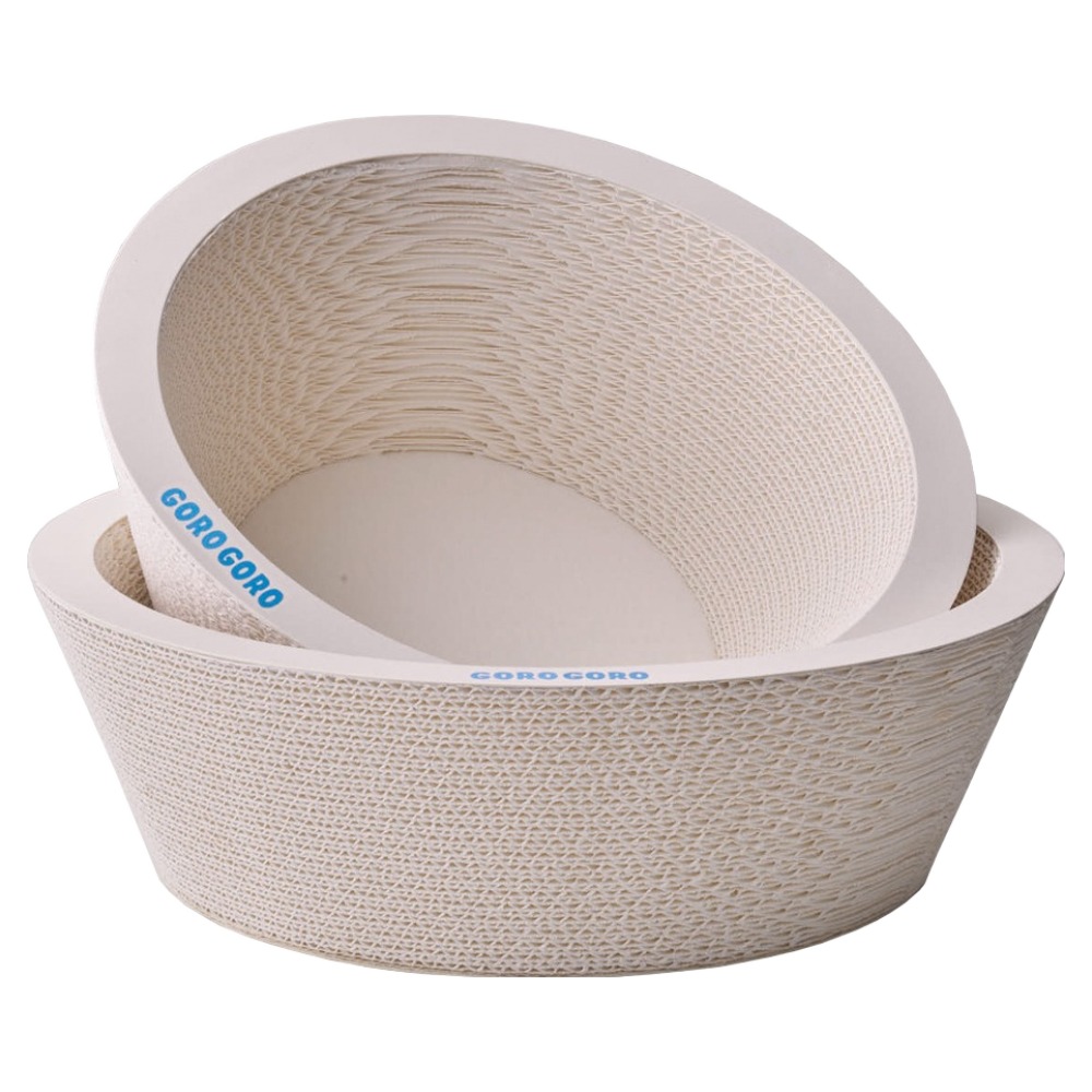 gorogoro 고양이 보울 스크래쳐 2종 세트, 흰색, 1세트 26,900원