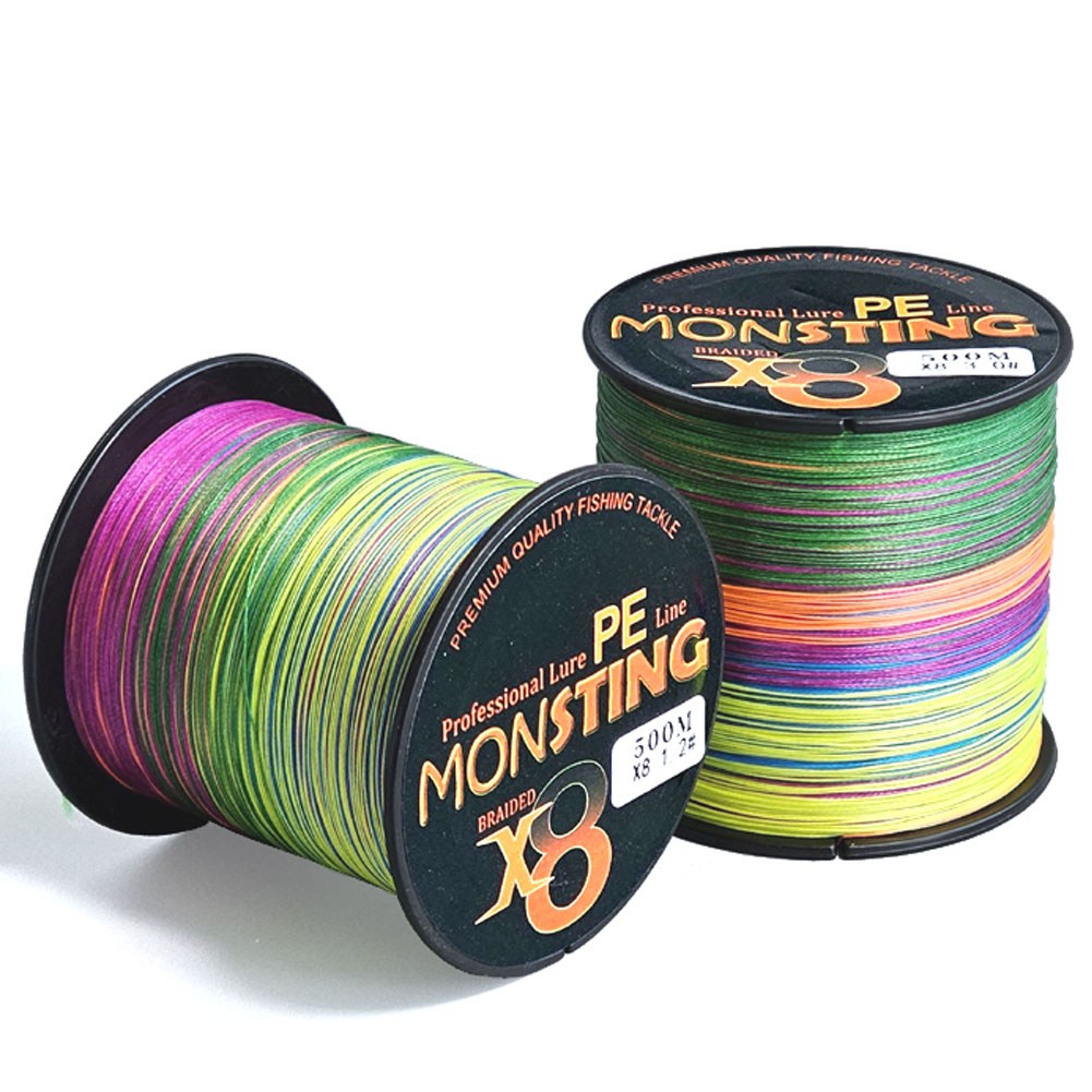 알쭈꾸미 방어 대부시리 PE라인 8합사 500m 대삼치 왕대구 갈치 갑오징어 낚시줄 몬스팅, 1개, 5색 16,800원