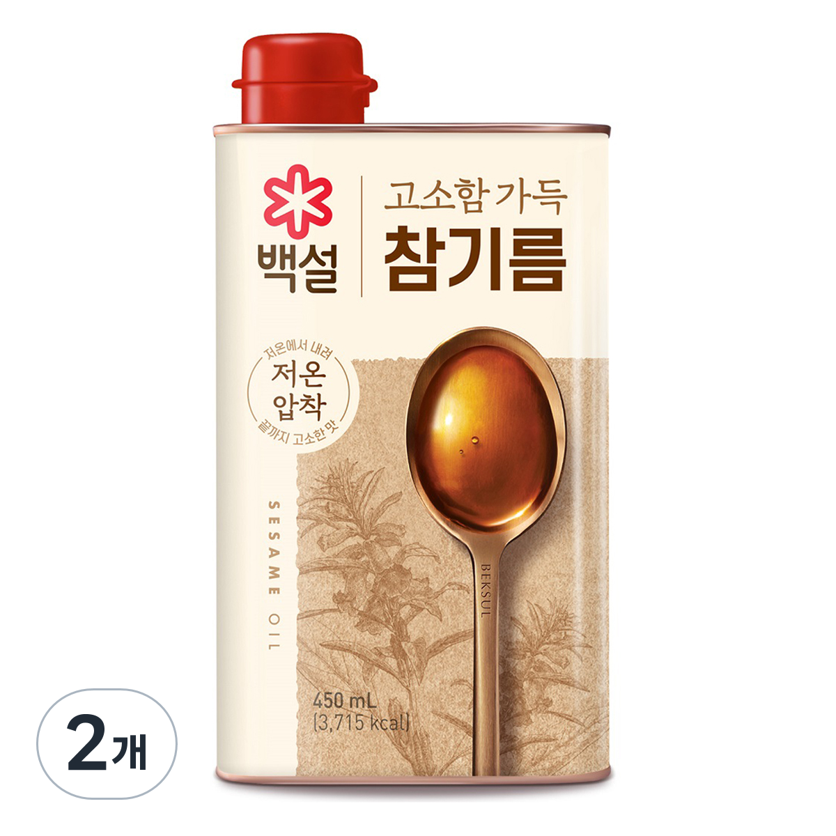 백설 고소함 가득 참기름, 450ml, 2개 11,230원
