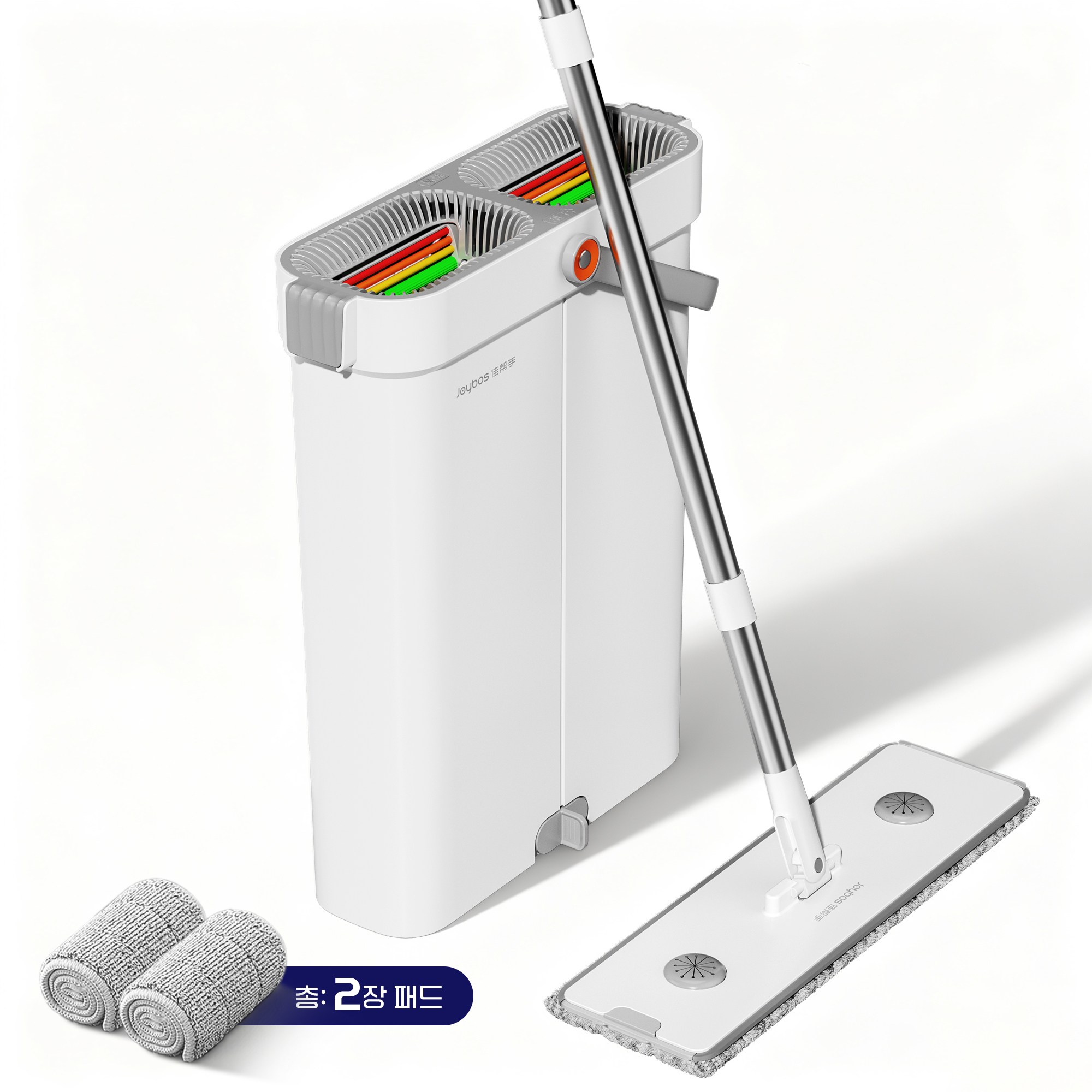 조이보스 노터치 탈수 세척통+멀티 4 in 1 밀대걸레+극세사 패드 2p, 1세트 28,800원