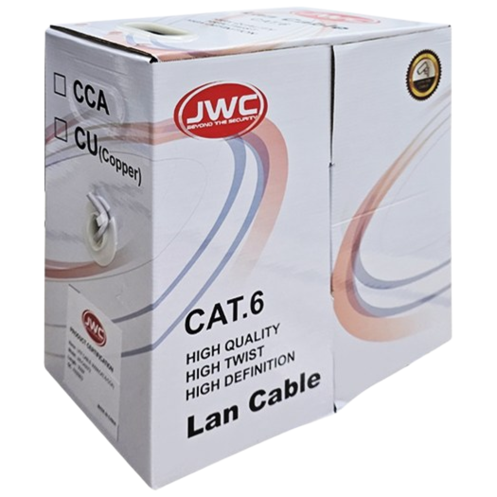 [JWC] CAT.6 UTP 랜케이블 박스 CCA 300M 랜선 인터넷선 시공용, 1개 43,800원