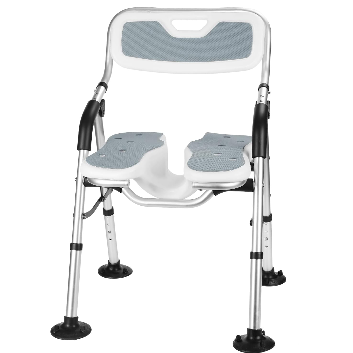 노인 목욕의자 어르신 환자용 장애인 임산부 4단 높이조절 가능 미끄럼방지 샤워의자, 1개, 그레이 76,000원