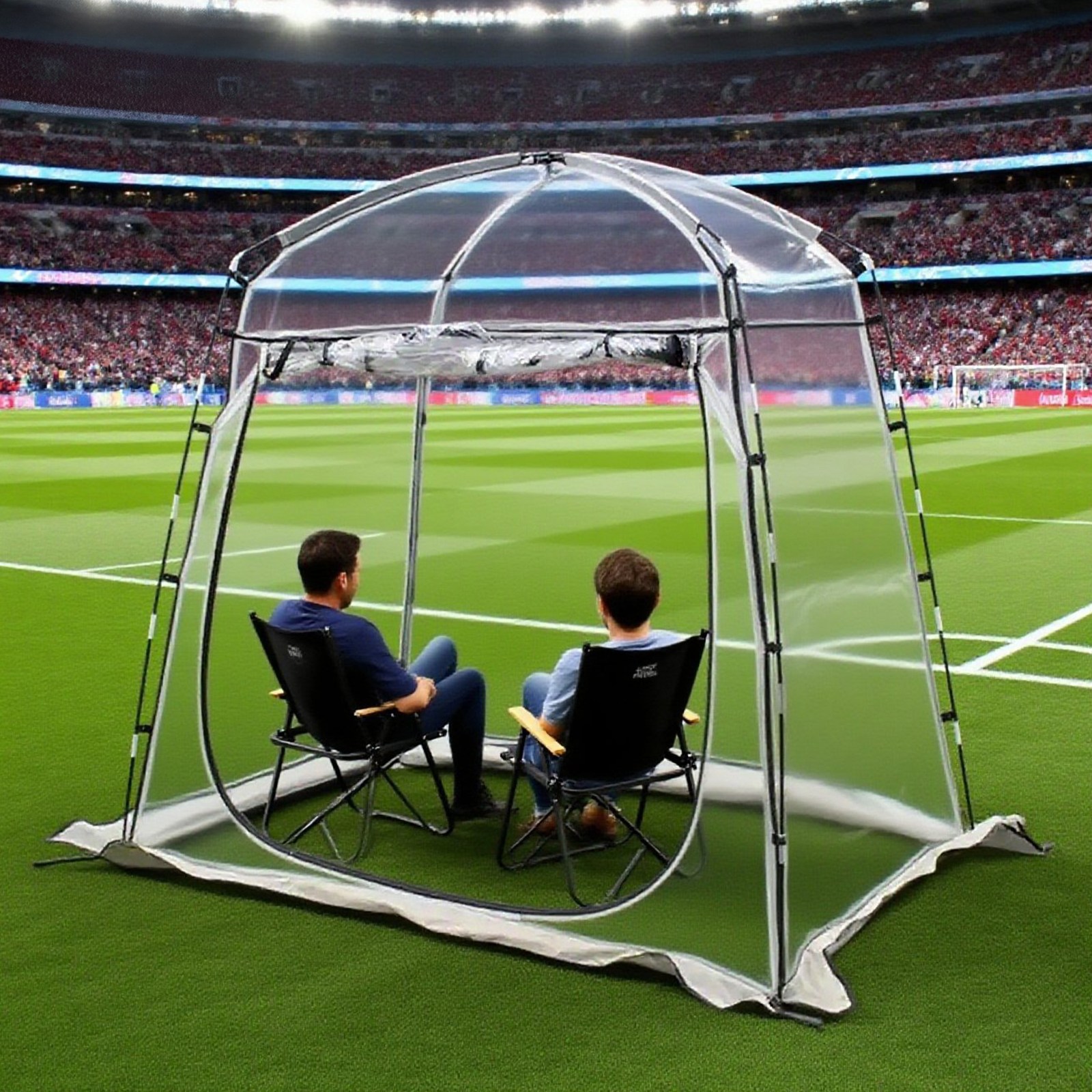 3-4인 겨울투명스포츠텐트 190cm 초고층 보온 방풍 방수 PVC 축구 야구 관람 동계캠핑 전용 47,800원
