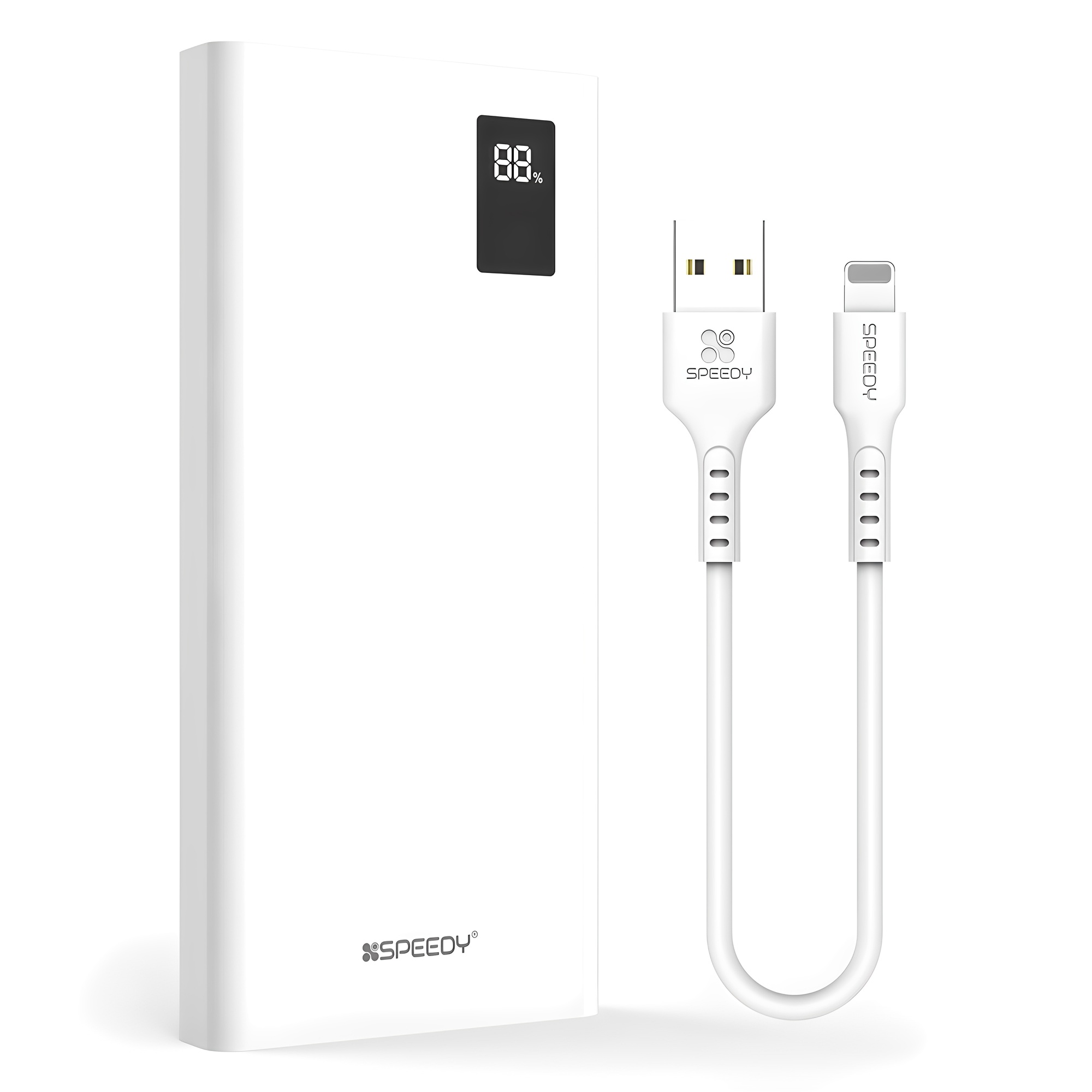 스피디 슬림핏 PD 20W 고속충전 보조배터리 10000mAh 멀티단자 + 20W 8핀 케이블 12,900원