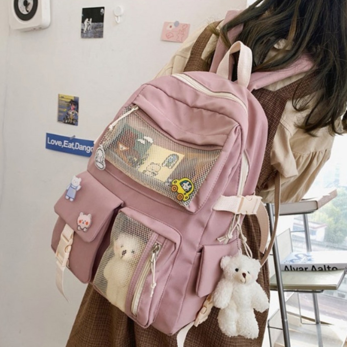 학생가방 중학생 고등학생 경량 백팩 남녀공용 데일리 학생가방 생활방수 수납끝판왕 68,000원