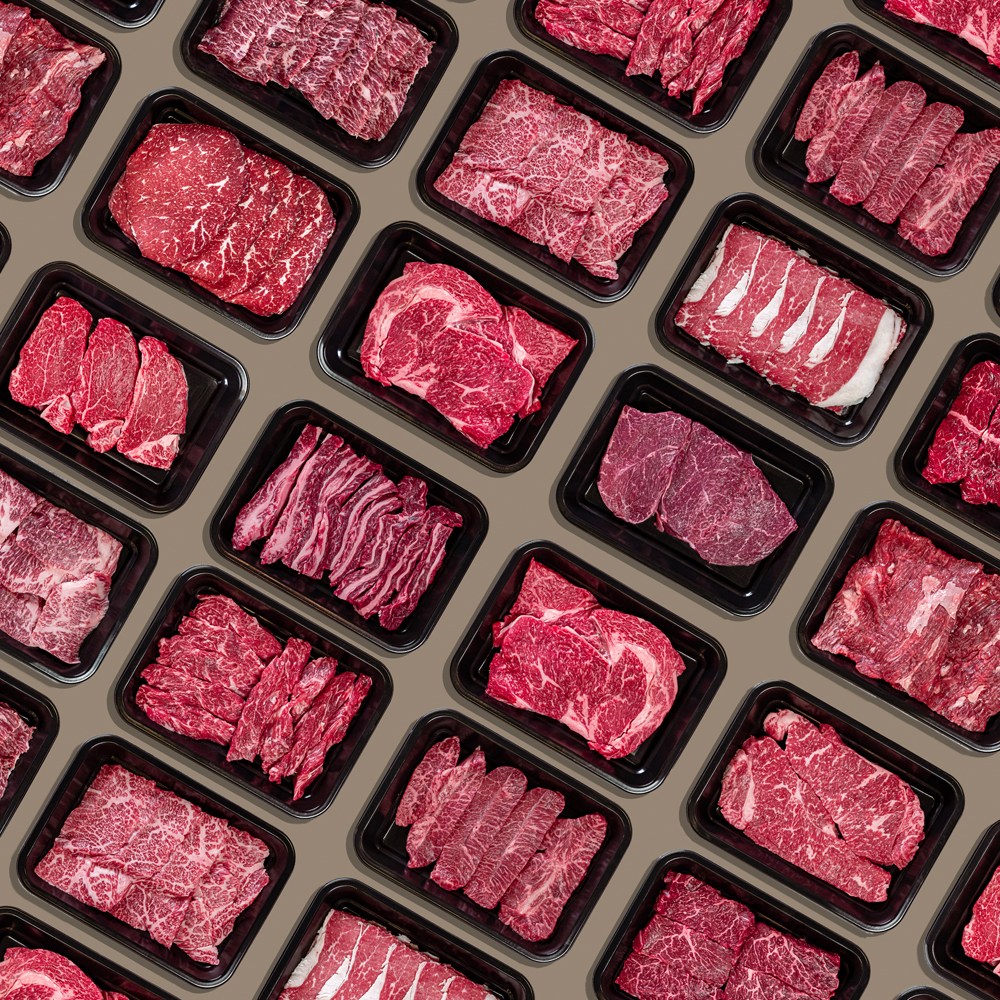 1등급 투뿔 암소 한우 15종 채끝 스테이크 등심 안심 갈비살 불고기 국거리 치마살 업진살, 300g, 2개 89,900원