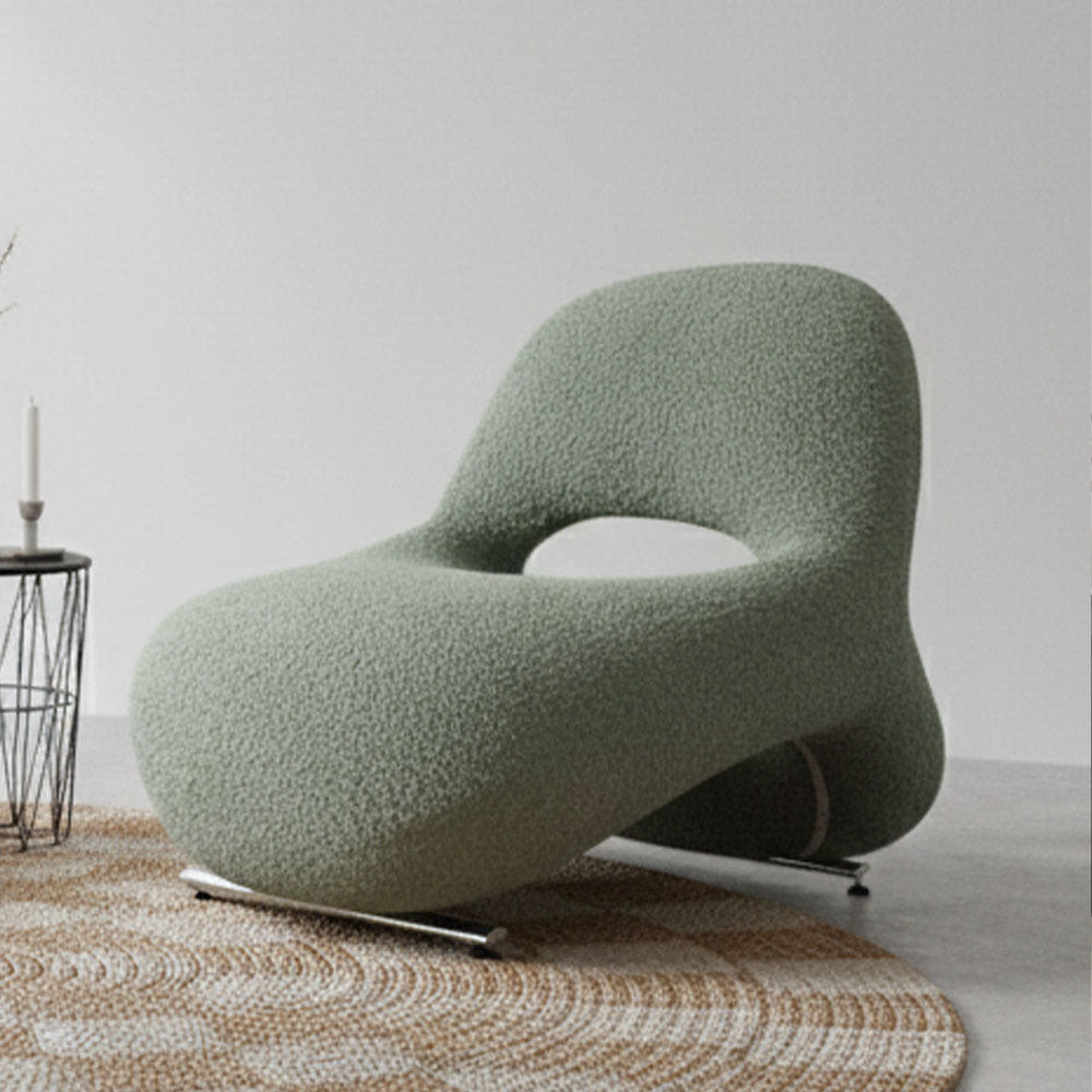 브라보가구 코쿤 양털체어 알파카 울 패브릭 소파 279,000원