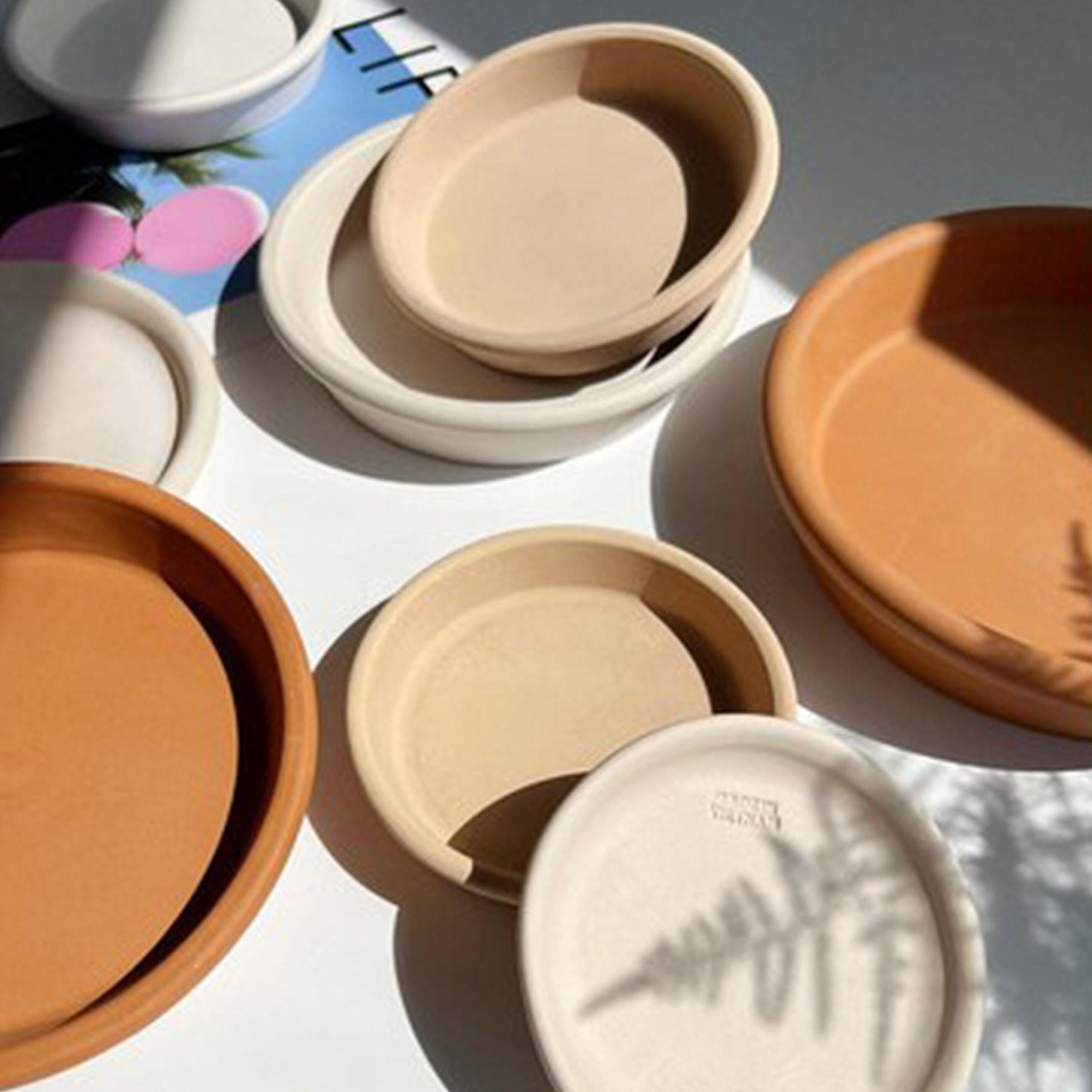 앙비까사 P라인 토분받침, 레드 3,300원