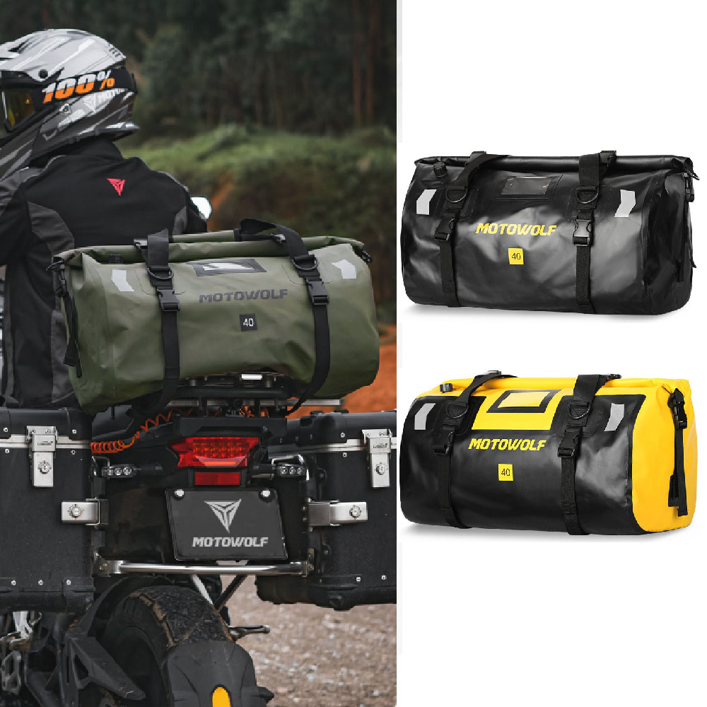 모토울프 라이더굿즈 바이크 오토바이 모토 캠핑 대용량 대형 방수 가방 시트백 리어백, 블랙 48,500원