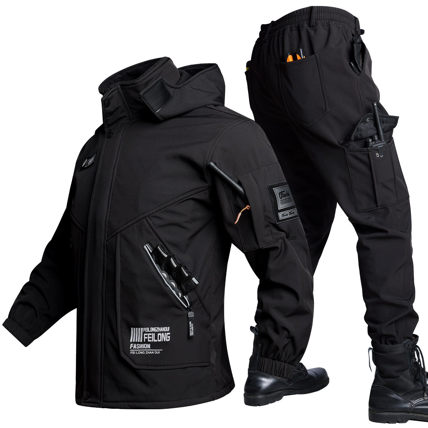 AOUGK 남성 기모 세트 캐주얼 세트 슬림 점퍼 바지 운동복 데일리 코트 가을 겨울 36,900원