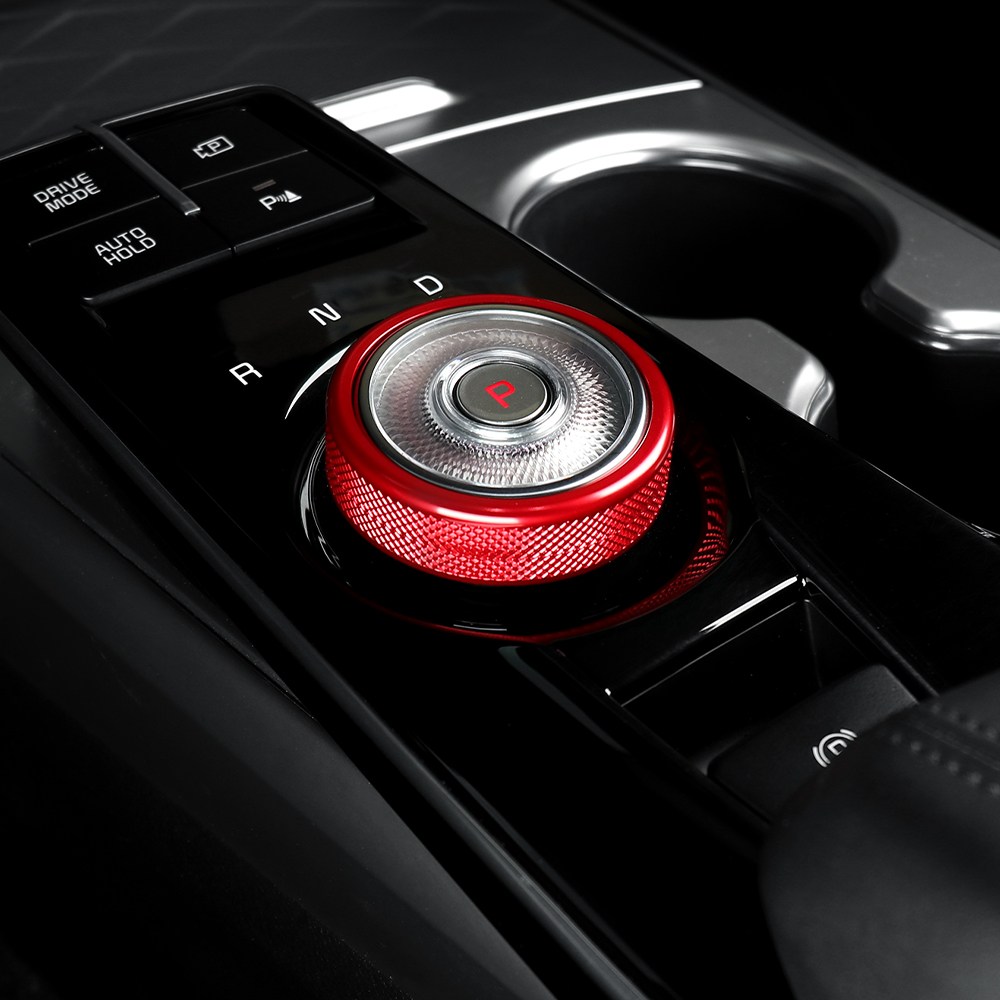 터보카 K8 페이스리프트 호환 기어 조그 다이얼 커버 알루미늄 차량 몰딩, RED 레드-기어, 기타 14,300원