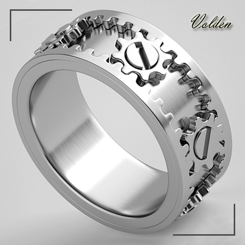 볼던 MR1173 써지컬 스틸 남자 여자 회전 패션 반지 링 28,000원