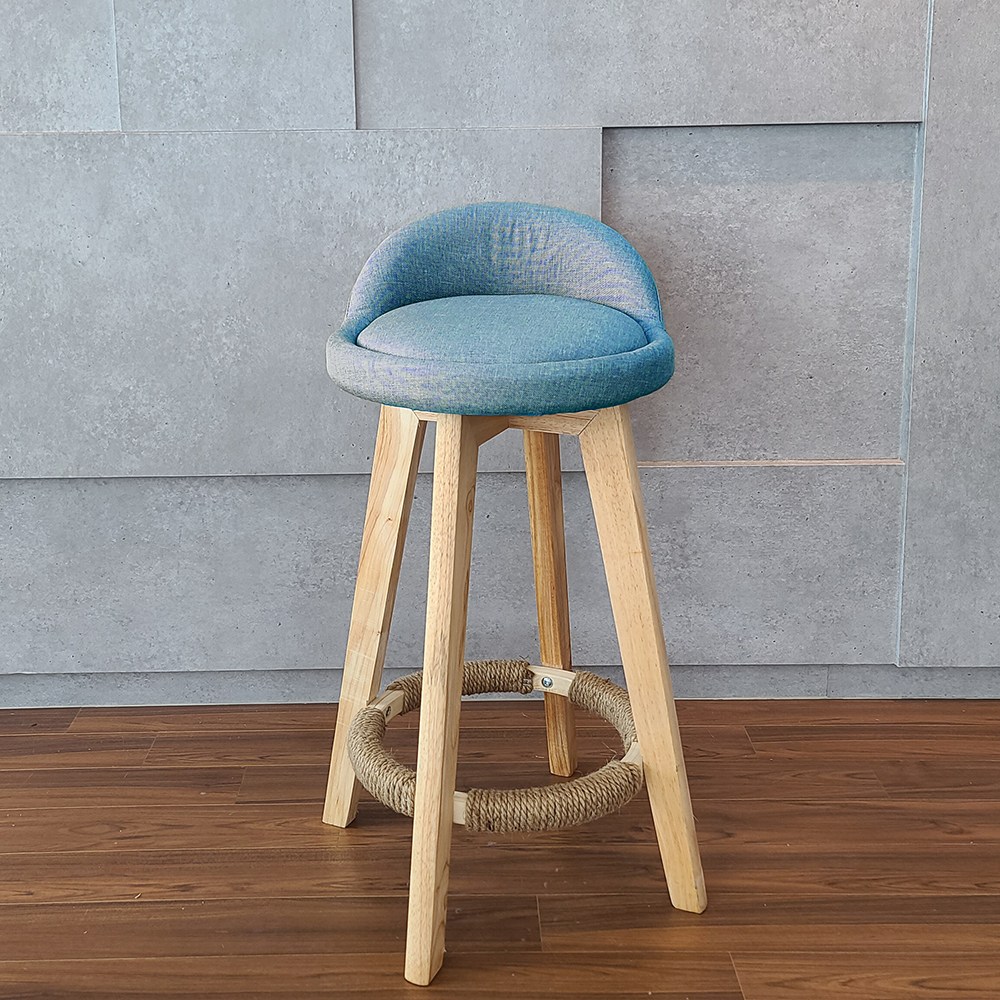 코지테일러 회전 아일랜드 식탁의자 홈바 주방 거실 회전 바텐 스툴 바 체어 60cm B101, 블루 46,800원