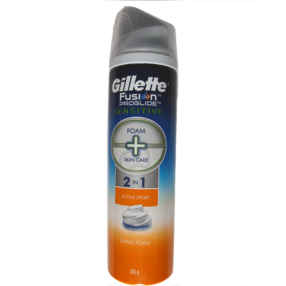 질레트 퓨전 프로글라이드 센서티브 2in1 액티브 스포츠 쉐이빙 폼 4,110원