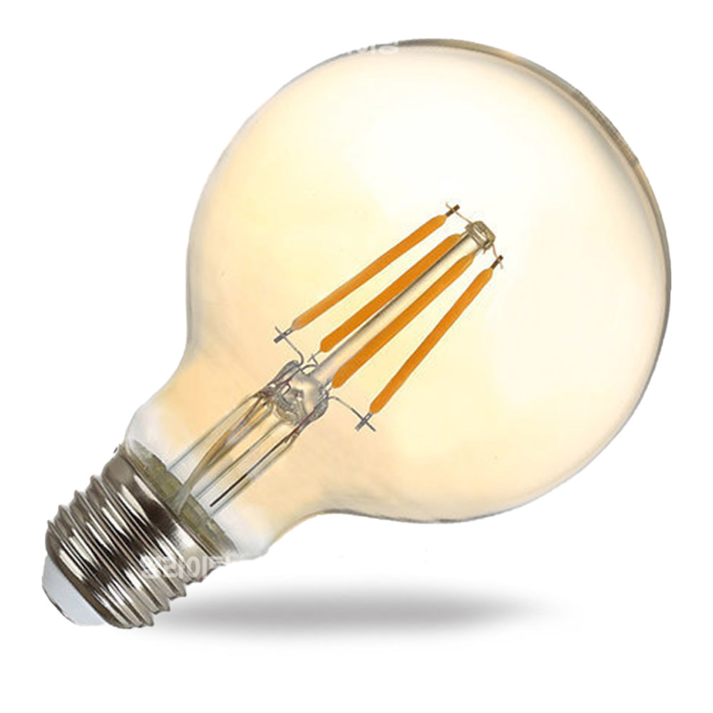 나스필 LED G80 필라멘트램프 4W 카페 매장 밝기조절 디밍 볼전구 장식용 볼구 조광기 조도조절 에디슨전구 무드등 침실조명 감성전구 갓등 레일등 스탠드등 포인트조명 빈티지 벌브, 1개 6,000원