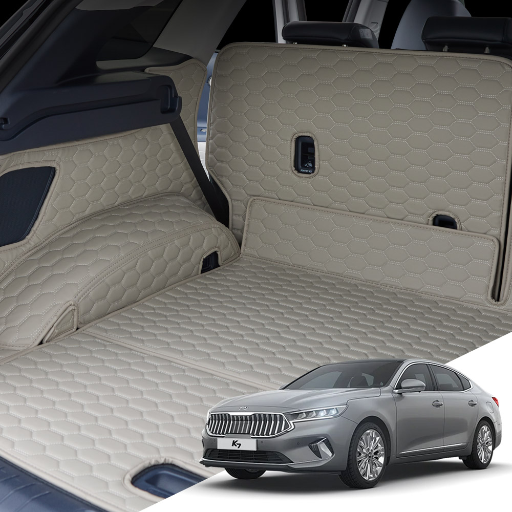 K7 프리미어 본투로드 하이브 풀커버 차량용 트렁크매트, 새들브라운, 가솔린/디젤/19년6월~21년04월/KT053 99,800원