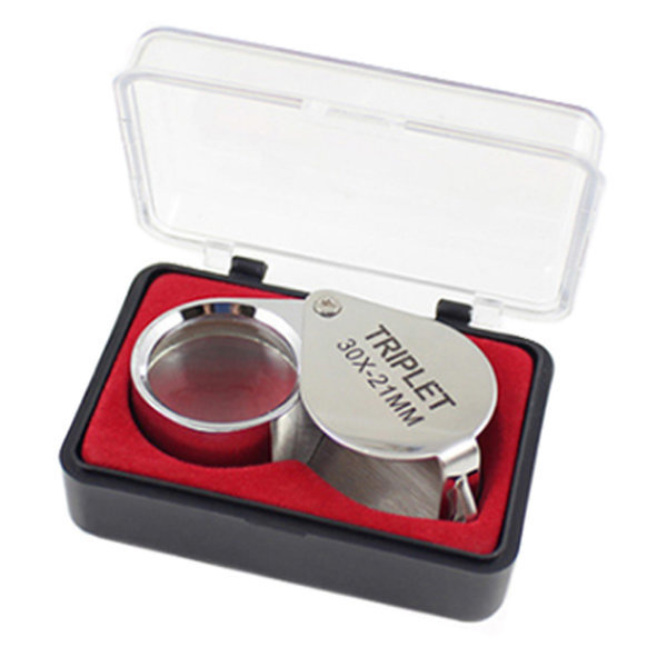 접이식 미니 루빼 30배 30x21mm 루페 세공 돋보기 확대경 3,000원