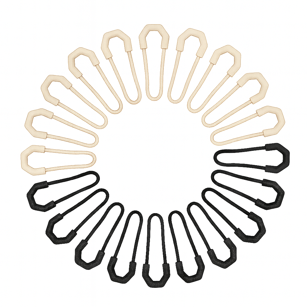 경량화무새 U형 지퍼 풀러 20개, 1개, 블랙+베이지 13,000원