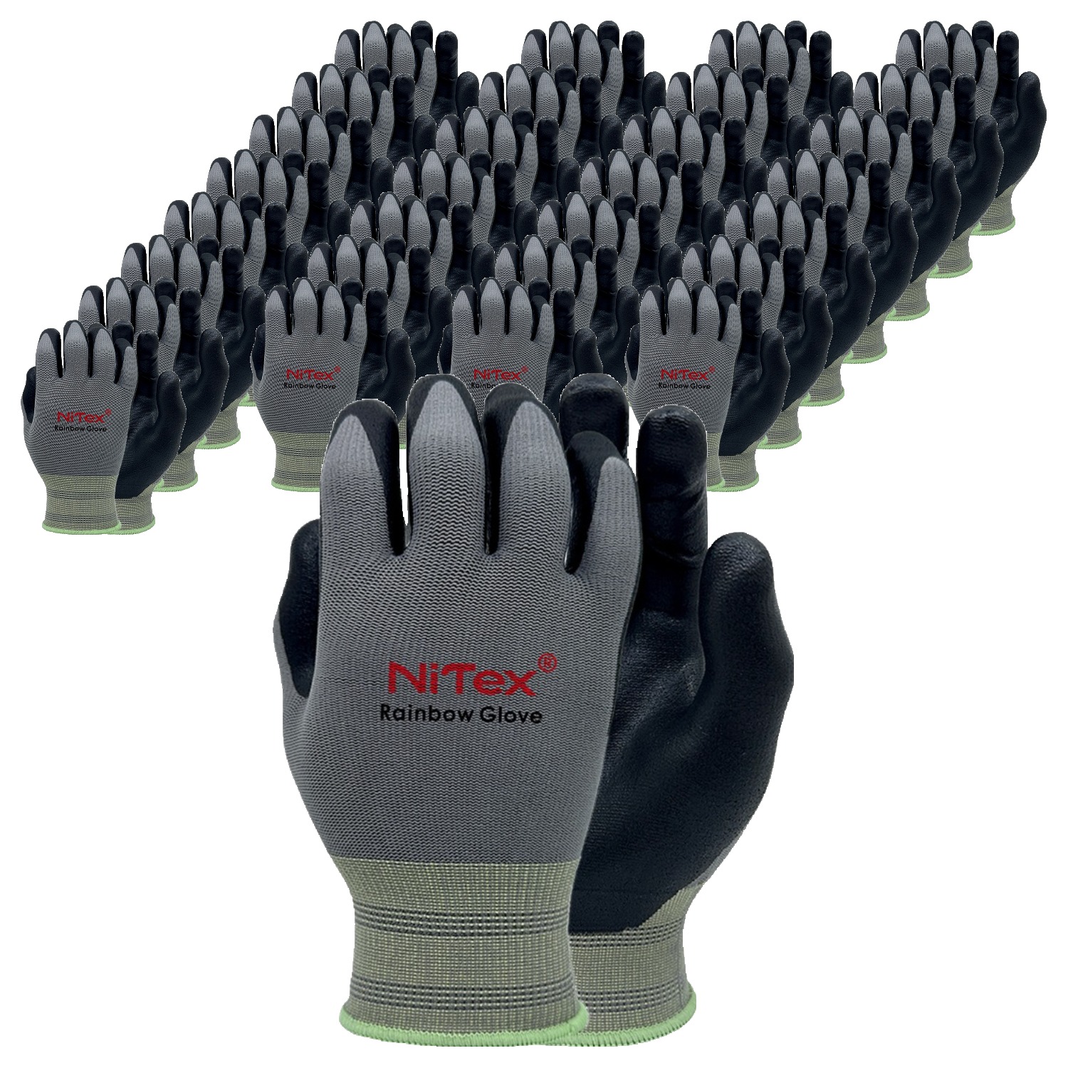 나이텍스 레인보우 NBR폼 코팅 장갑 양손 착용 세트 M 88,000원