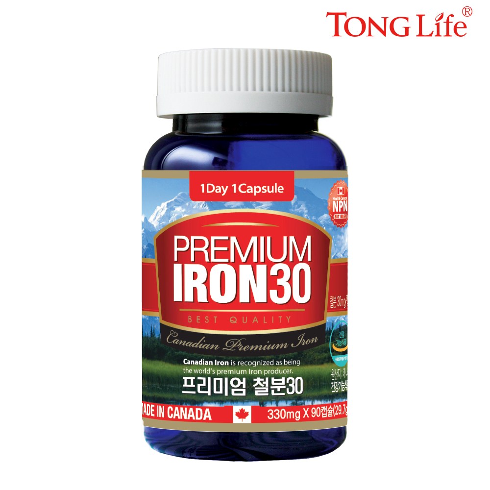 통라이프-프리미엄철분30-고함량캡슐-3개월분-1병 35,000원