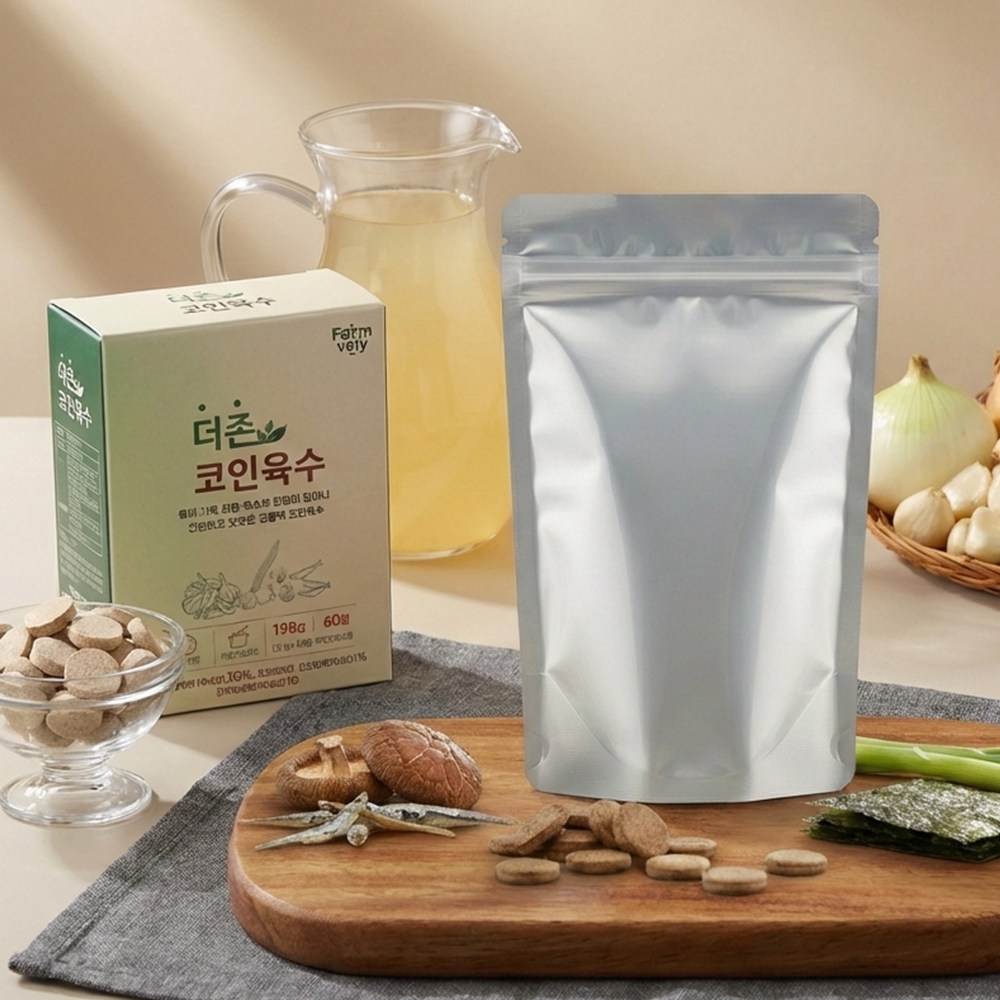 팜블리 나도 요리왕 더존 코인육수 깊은맛 3.3g 305정 대용량 소비기한 넉넉 쟁여두기, 1개, 1kg 24,900원