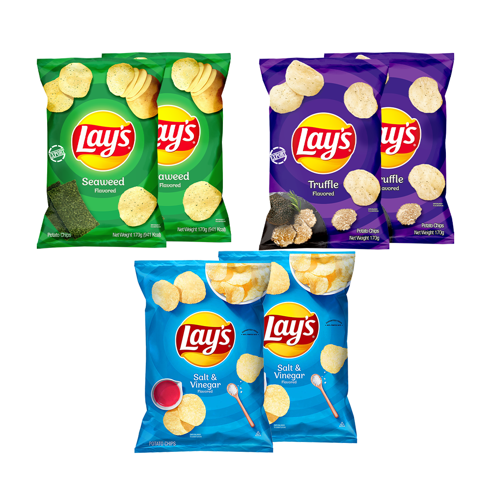 레이즈 감자칩 3종 총6개(솔트&비네거+씨위드+트러플), 6개 24,500원