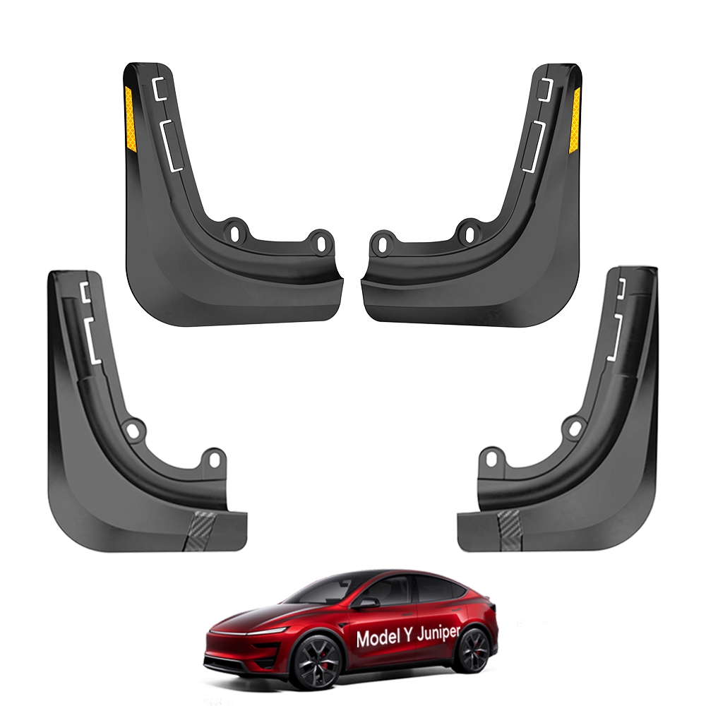 Vihimai 테슬라 모델Y 주니퍼 모델3 하이랜드 호환 머드 플랩 노 테이프 전천후 보호 구멍 뚫을 필요 없음 2026 프리미엄, 1세트, 검은색 28,650원