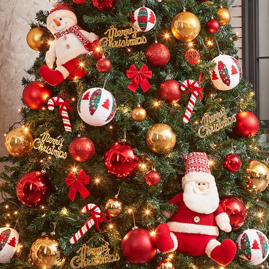 270cm 꼬깔 산타 장식세트 크리스마스트리 오너먼트 93,480원