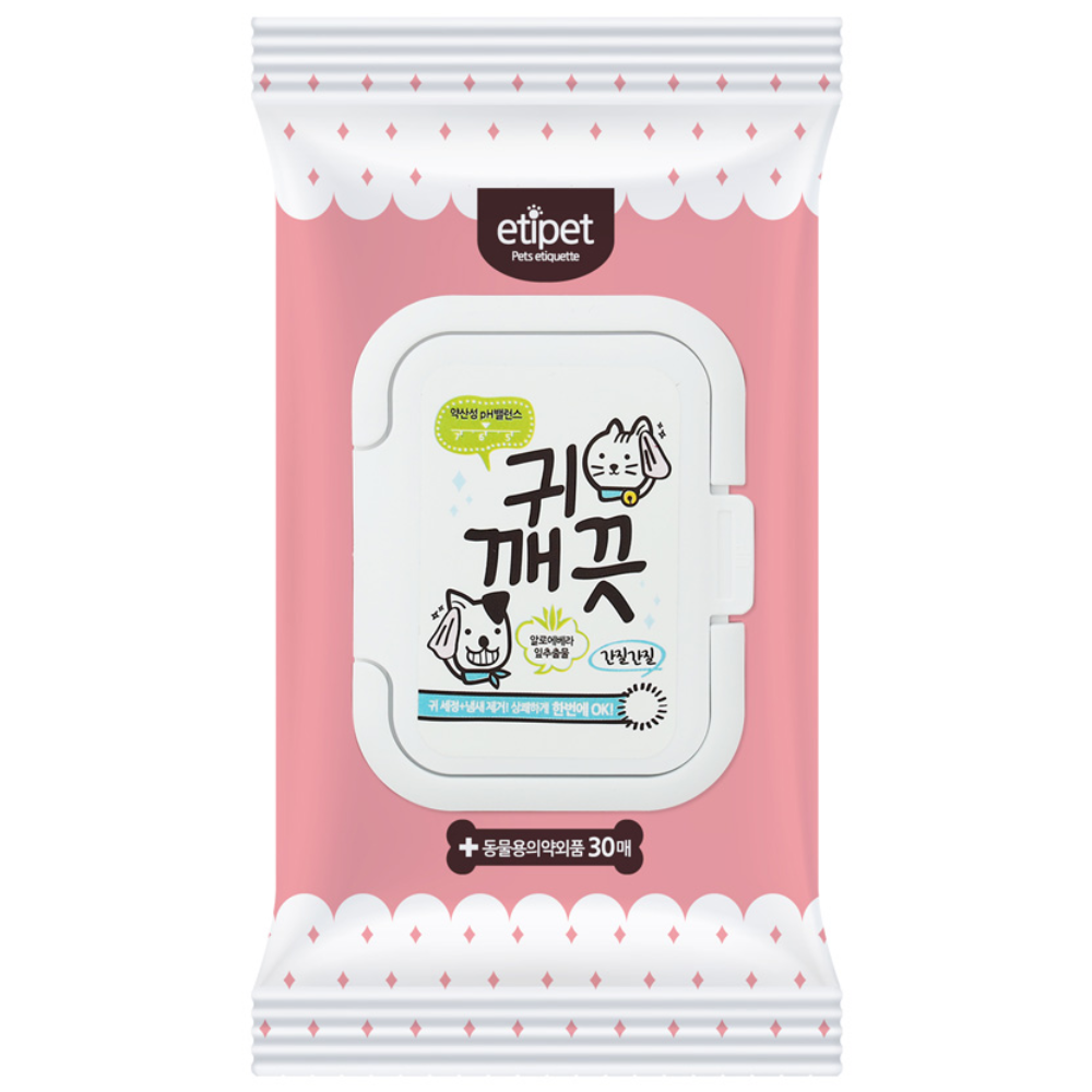 에티펫 반려동물용 귀 깨끗 세정 물티슈 30p 25,440원