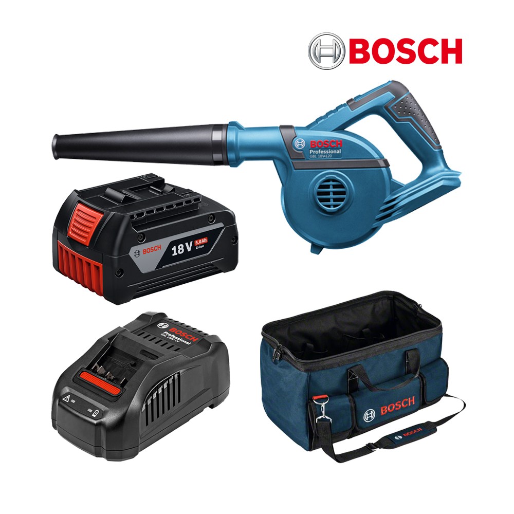 보쉬 충전 무선 송풍기 GBL18V-120+툴백L+배터리 5.0Ah+충전기 GAL1880CV 세트 제설 낙엽청소기 266,000원