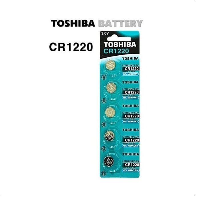 [일반우편배송] 도시바 CR1220 리튬건전지 3V 자동차리모컨 3,830원