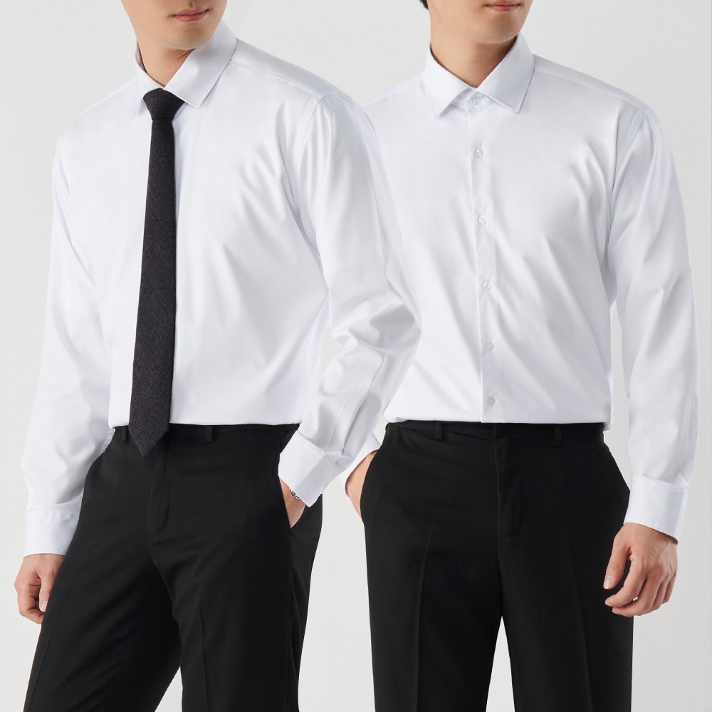 팀스핏 남성용 구김 방지 스판 긴팔 셔츠 정장셔츠 결혼식 셔츠 정장셔츠 24,900원