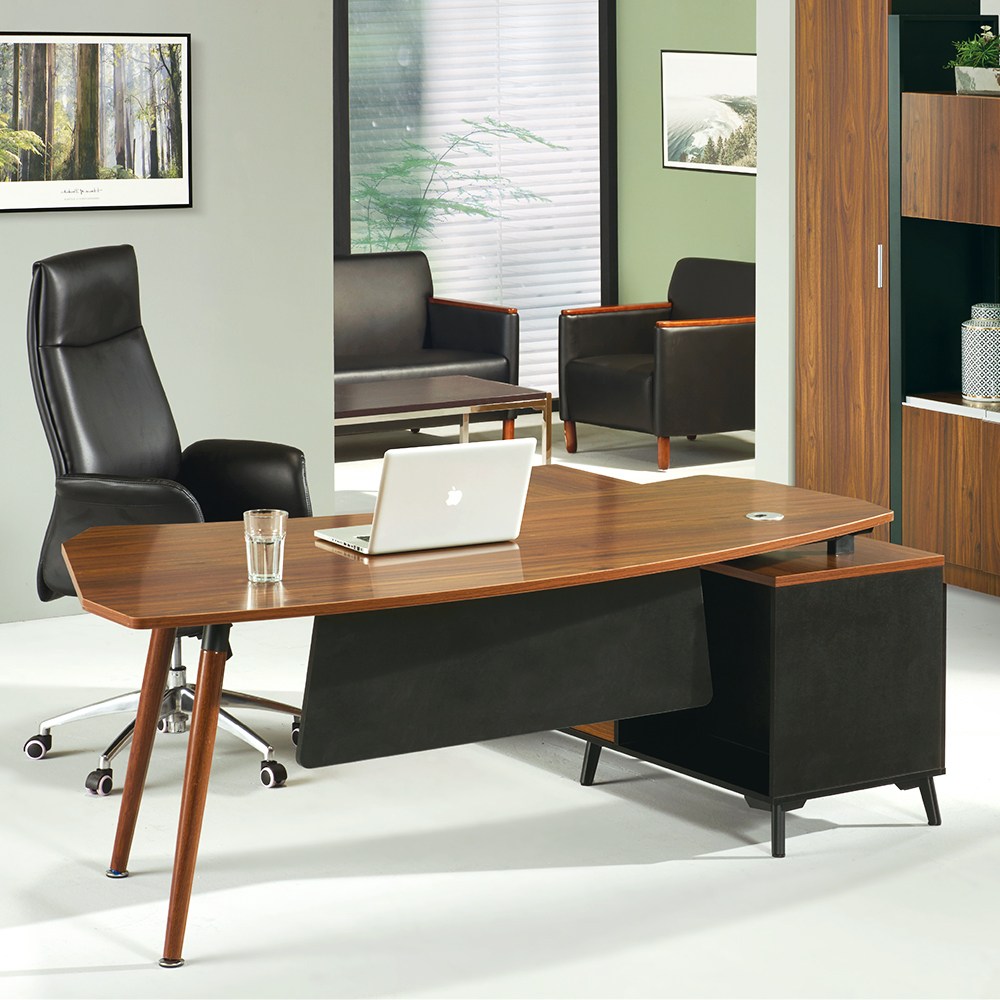 레이첼 301 모던중역 사이드 책상세트 - 2컬러 (파스텔, 월넛), 레이첼 301 월넛/좌형 619,300원