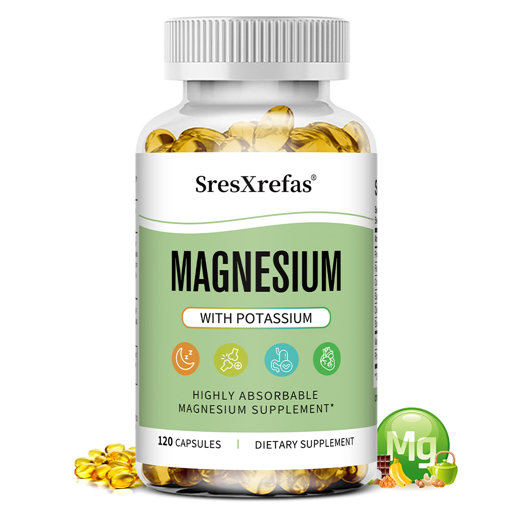 마그네슘 칼륨 복합 미네랄 보충제 - 마그네슘과 칼륨의 이중 배합으로 높은 흡수율 - 수면, 뼈, 심장, 소화기 계통, 정서 건강에 도움, 1개, 60정 18,300원