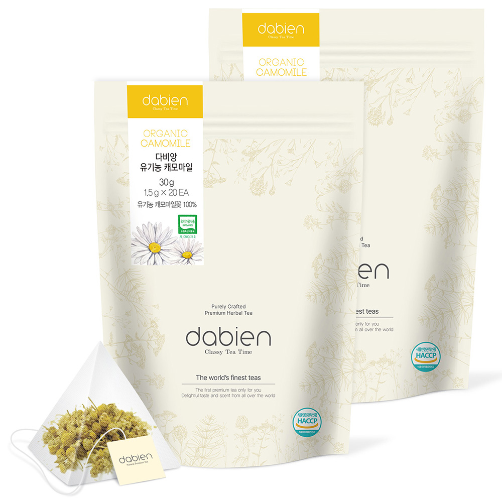 다비앙 유기농 캐모마일 티백 15,800원