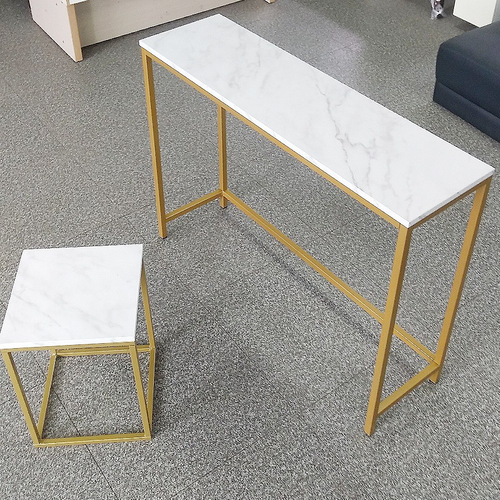 좁고 긴 테이블 슬림 사이드 콘솔 대리석 현관 창가 복도 거실 화장대 8colors 71,800원