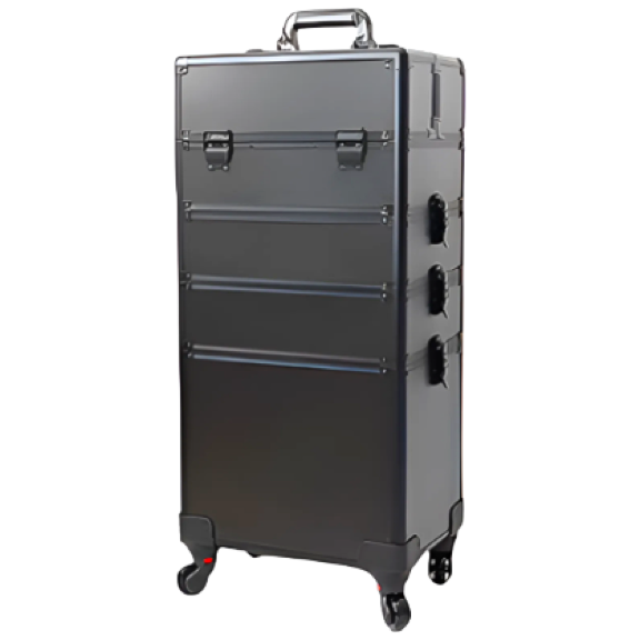 대형 메이크업캐리어 메이크업 박스 출장 가방, 블랙, 4세트 99,800원