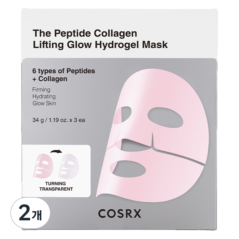 코스알엑스 더 펩타이드 콜라겐 리프팅 글로우 하이드로겔 마스크, 3개입, 2개 22,060원