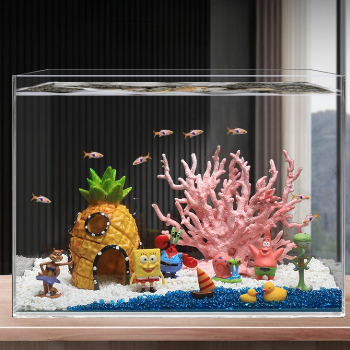 어항 꾸미기 스펀지밥 스폰지밥 6종 피규어 장식 세트 구피어항꾸미기 장식품 11,410원