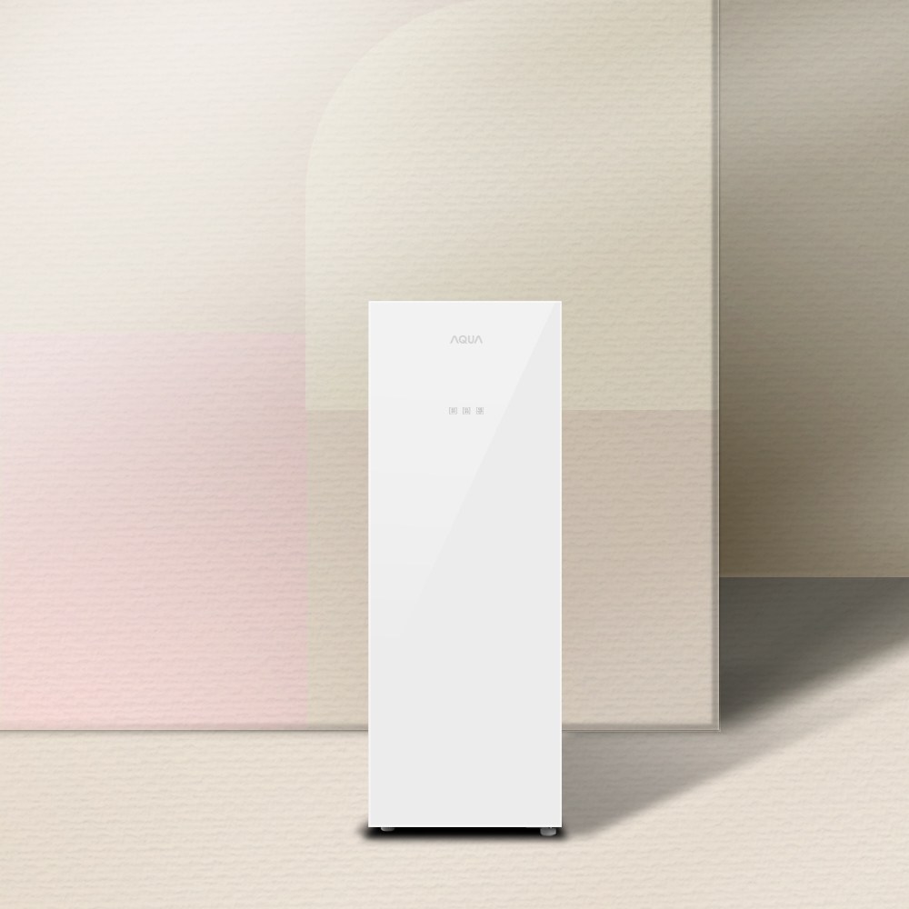 Haier 하이얼 아쿠아 슈퍼 슬림 80L 스탠드형 1도어 글램글라스 김치냉장고 방문설치, 글램화이트,ARK80MNGW 449,000원