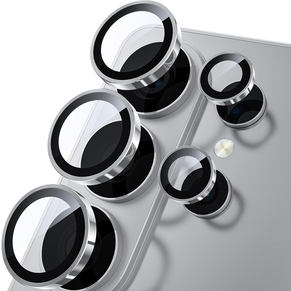 hoerrye 메탈링 휴대폰 카메라 렌즈 강화유리 보호필름 실버, 1개 20,900원