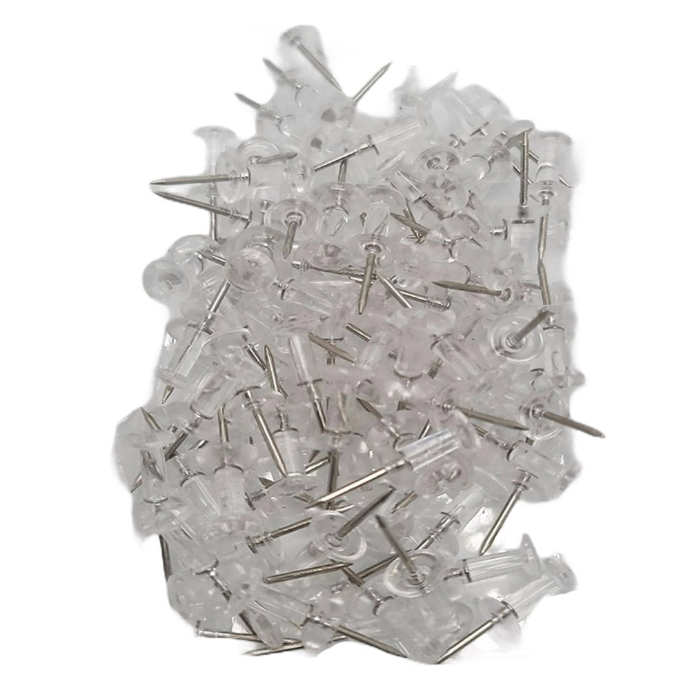 마다꾸미 컬러 투명 피스 압정 문서고정핀 투명, 1개, 80개입 5,800원