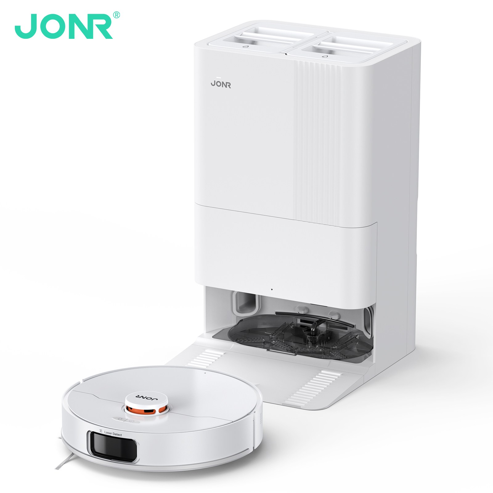 JONR 올인원 로봇청소기 확장형 엣지 물걸레 안티탱글브러쉬 8000pa 고온건조 클리닝스테이션 미홈앱, P20PRO 399,000원